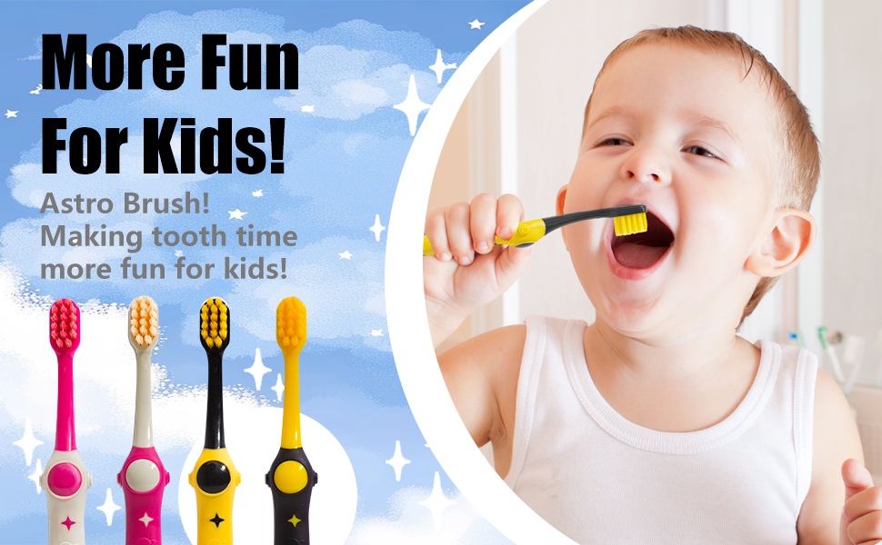 We are extremely delighted to launch our exquisitely designed space-themed toothbrush set.