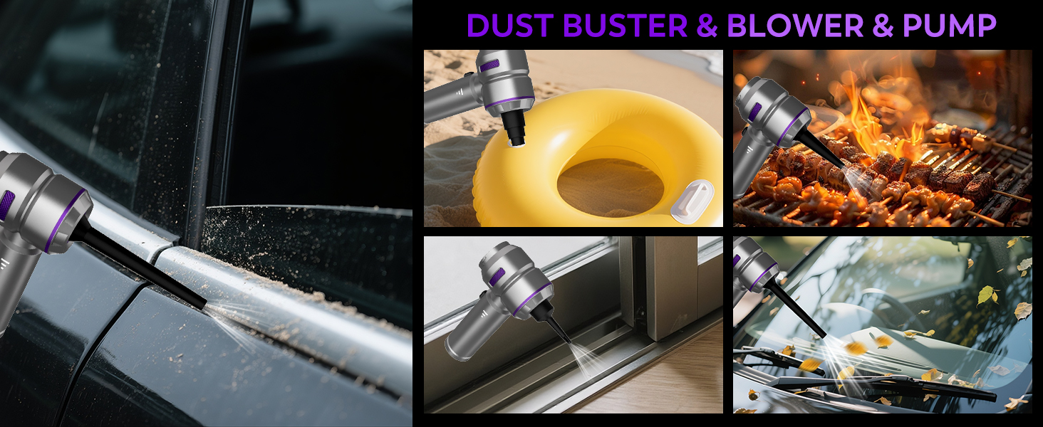 KedeeSparkle Handheld Car Vacuum Cleaner, 4 in 1 Cordless Vacuum Cleaner