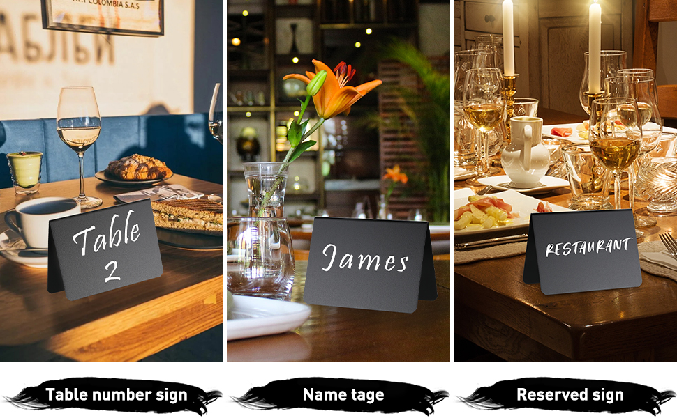 mini chalkboard signs for food