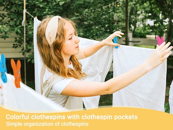 clothespins with basket