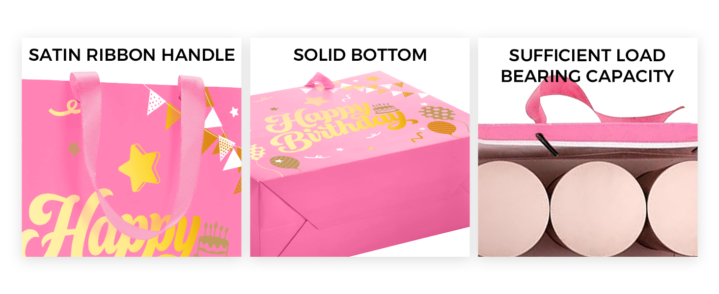 Pink Birthday Gift Bag