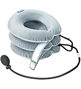SIWEI Cervical Neck Traction Device for Neck Pain Relief - Inflatable Neck Stretcher Traction Col...