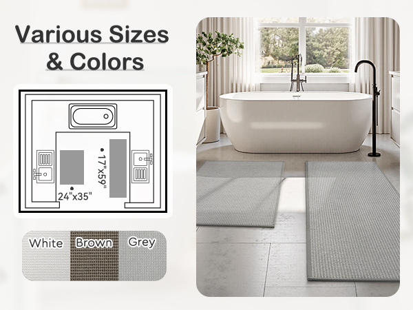 bath rugs non slip washable