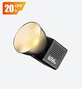 ULANZI C60 60W Bi-Color COB Video Light, Mini Bowens Mount LED Photography Continuous Output Ligh...