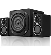 ZQMMSPK Computer Speakers with Subwoofer, 2.1 Gaming Speaker System for Desktop PC, 6.5" Deep Bas...
