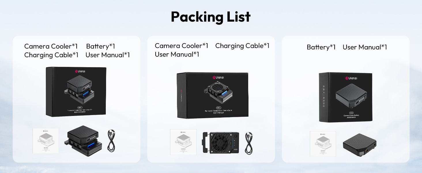 ulanzi sony zv e10ii cooling fan for nikon z50 canon r7 fan cooling fan for gopro