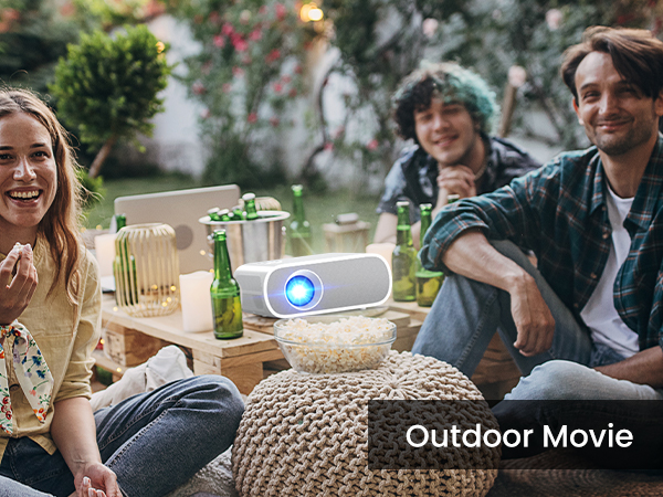outdoor movie projector