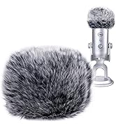 YOUSHARES Microphone Furry Windscreen Muff - Mic Wind Cover Fur Pop Filter as Foam Cover for Blue...