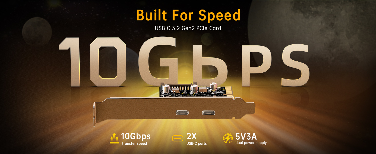 usb c pcie card-usb 3.2Gen 2 10Gbps speed