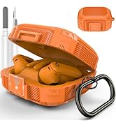[Upgrade Secure Lock] for Beats Powerbeats Pro 2 Case Cover, LDSXAY Carbon Fiber Shockproof Prote...