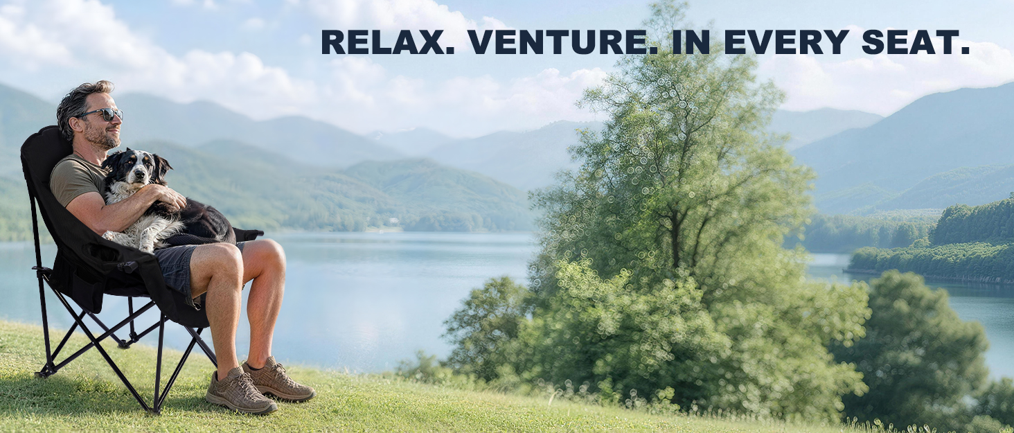RVIEIS Oversized Camping Chair for Every Adventure!