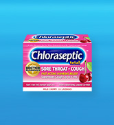 Chloraseptic Total Sore Throat + Cough Lozenges, Wild Cherry, 15 Count, 1 Pack