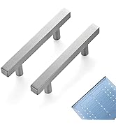 Ravinte 30 Pack 3 Inch Cabinet Pulls Brushed Nickel Sqaure Kitchen Cabinet Handles Silver Cabinet...