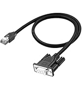 LANMINGLEL RJ45 to DB9 Cable RJ45 Male to DB9 9-Pin Female RS232 Serial Port Cat5 Ethernet LAN Co...