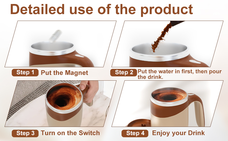 Automatic Stirring Coffee Mug
