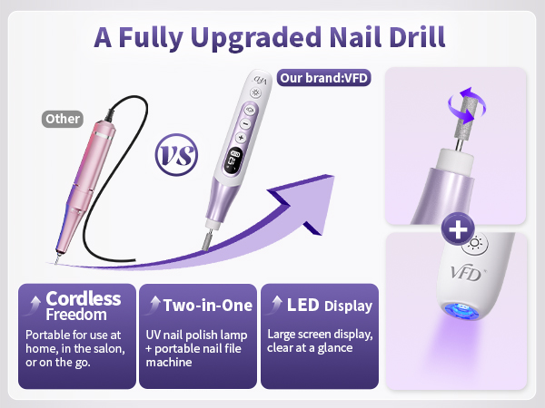 VFD nail drill