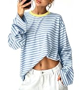 Sampeel Womens Long Sleeve Tops Casual Oversized T Shirts 2026 Y2K Fall Fashion Clothes