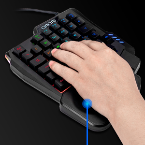One-handed gaming keyboard