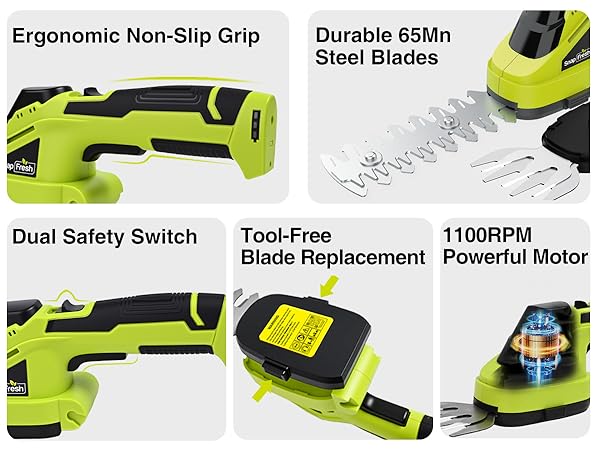 SnapFresh Cordless Hedge Trimmer