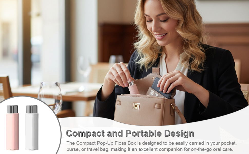 easily carried in your pocket, purse, or travel bag