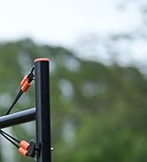 Xerceo Youth Baseball Swing Trainer, Adjustable Height Batting Trainer with Auto Reset, High-Dens...