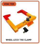 wheel lock tire clamp