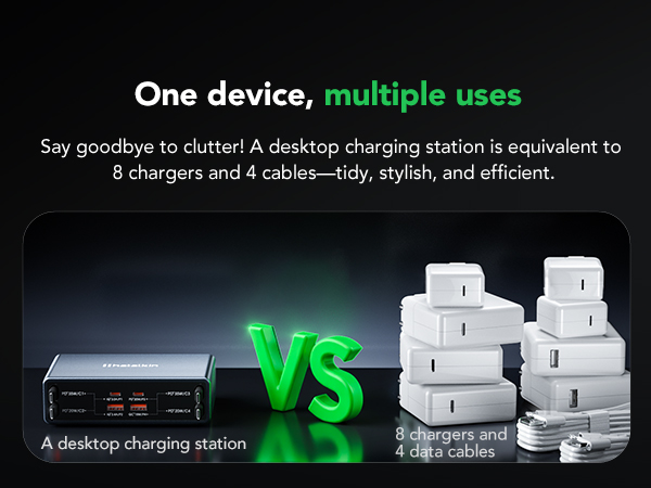 retractable usbc charging station