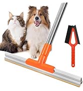 Ajimy Carpet Rake for Pet Hair Removal 62'' Adjustable Long Handle Dog/Cat Hair Carpet Rake,Carpe...