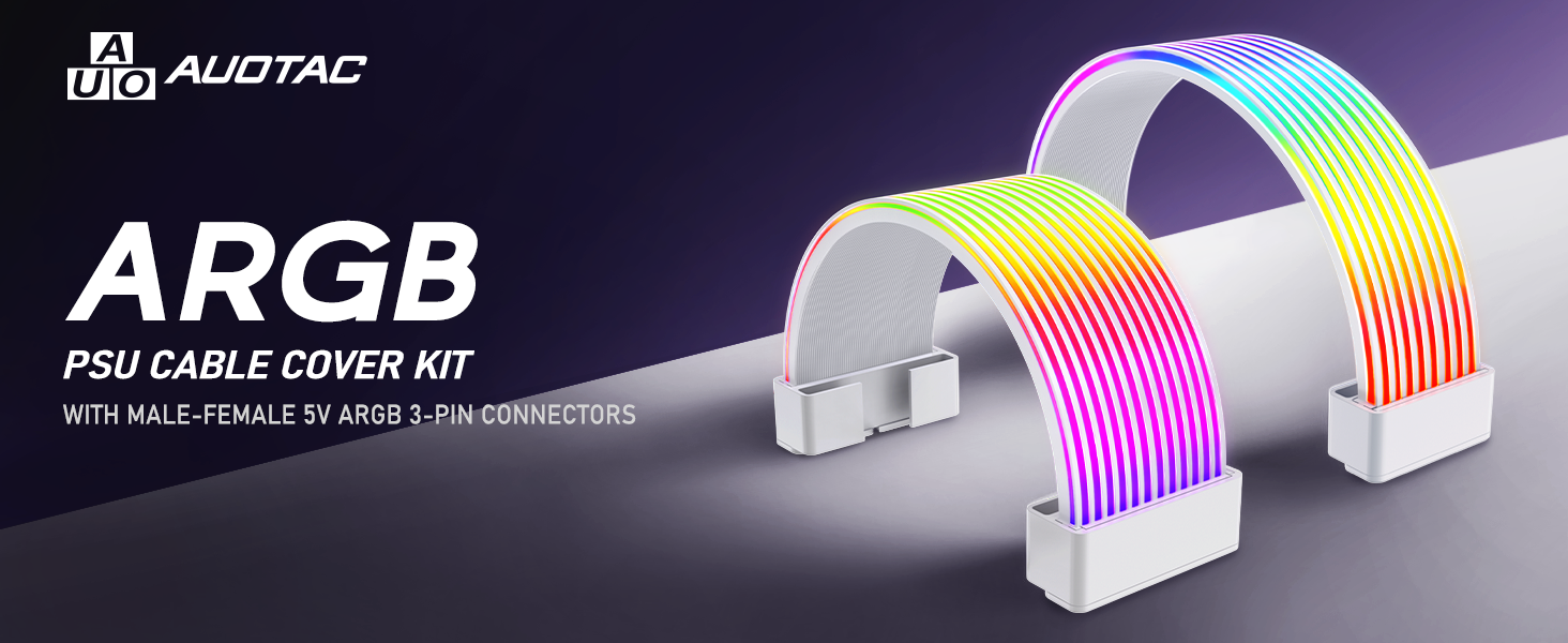 RGB PSU Extension Cable Cover Kit