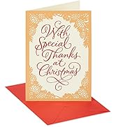 American Greetings Christmas Thank You Card (Perfect Time)