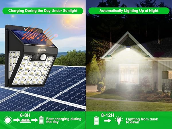 yard lights outdoor solar powered; porch lights outdoor; solar fence lights outdoor waterproof