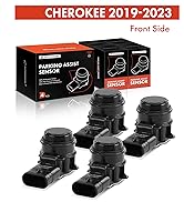 A-Premium 4-PC Reverse Backup Parking Aid Assist Sensor Compatible with Jeep &amp; Chrysler Models - ...