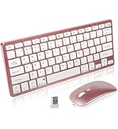 Wireless Keyboard and Mouse Combo,2.4G USB Cordless Mouse and Keyboard,3 Adjustable DPI Rechargea...