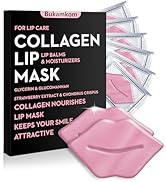 Bukamkom Collagen Pink Lip Mask 20 Pieces,Which can Provide Long-lasting Nourishment,Moisturizati...