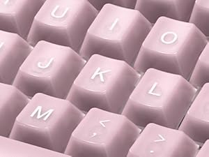 Keyboard Keycaps Jelly, Clear Cute Keycaps, Transparent Pink Custom Key Cap