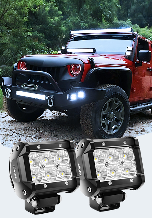 162W Led Light Bar Flood Spot