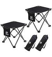 Opliy Camping Stool 2 Pack,13.5 Inch Portable Folding Stool for Outdoor Gardening and Beach Hikin...