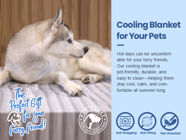 Cooling Striped Blanket