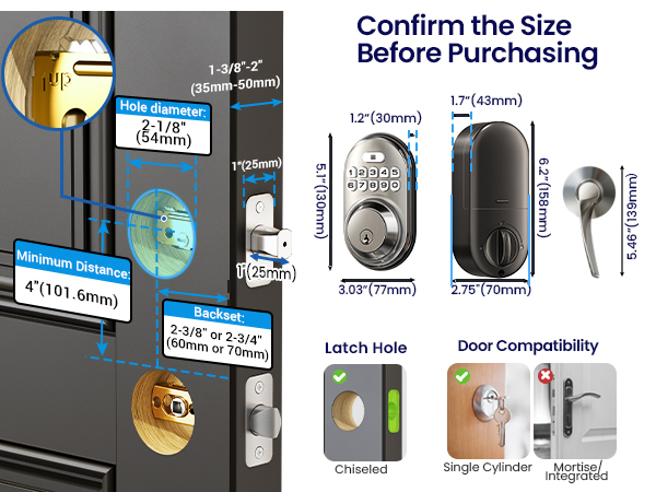 keyless entry door lock