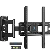 PERLESMITH TV Wall Mount for 26–55 inch TVs up to 70 lbs, Full Motion TV Mount Bracket with Swive...