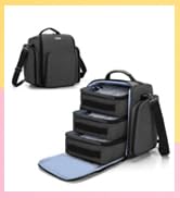 BAFASO Nail Polish Organizer Holds 72 Bottles (15ml - 0.5 fl.oz), Large Nail Polish Case with 3 R...