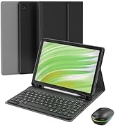 MERSATM Keyboard Case with Mouse for Fire HD 10 11th Gen 2021/13th Gen 2023 10.1 inch, Sta...