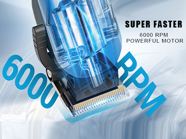 6000 RPM Powerful Motor