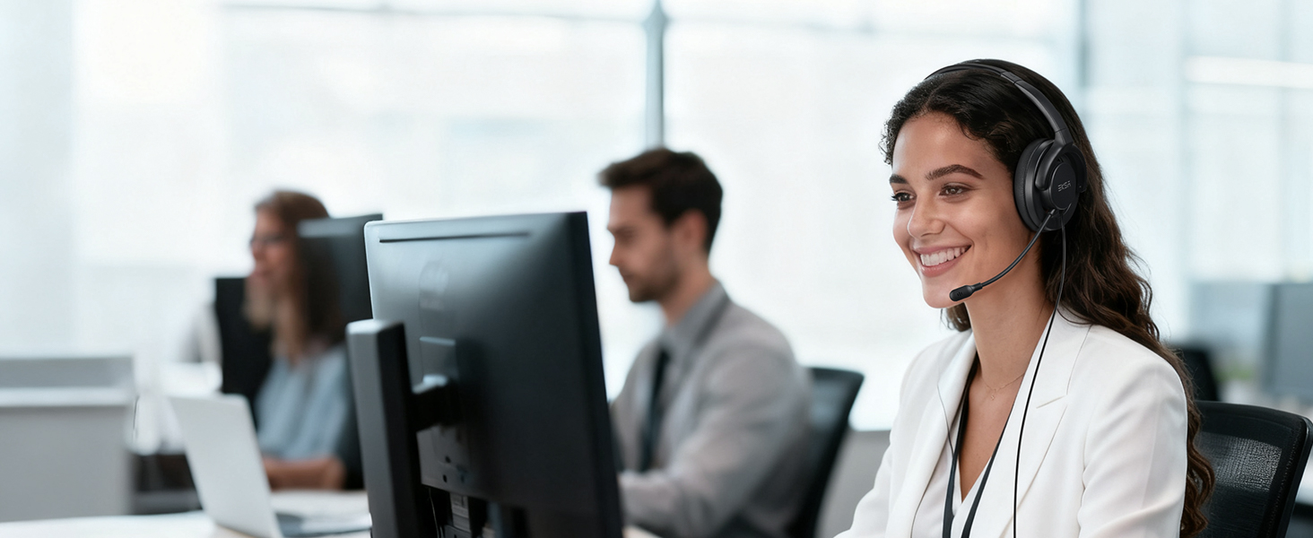 wired headset for call center