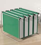 plastic hanging folders