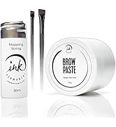 Eyebrow Mapping Kit with White Brow Paste [Large 15g Bottle] White Brow Mapping String [100 Ft ] ...