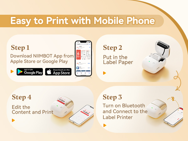 NIIMBOT B2 Pro Label Maker Machine with Tape