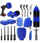 20Pcs Car Wheel Tire Detailing Brush Set,Car Detailing kit,Car Detailing Brushes,Auto Detailing D...