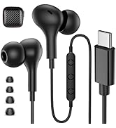 USB C Headphones Wired Earbuds for iPhone 17 16 Pro Max Plus Air 15 Samsung S25 S24 Ultra S23 FE ...