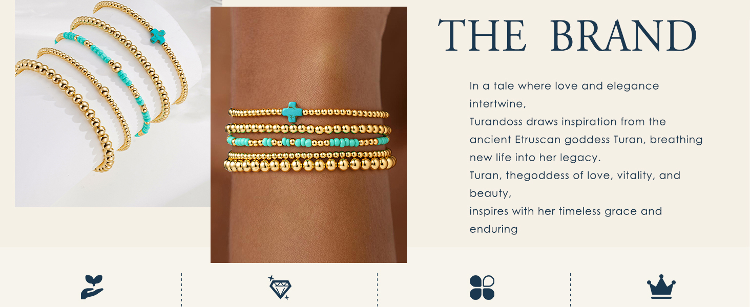 gold bead bracelets for women